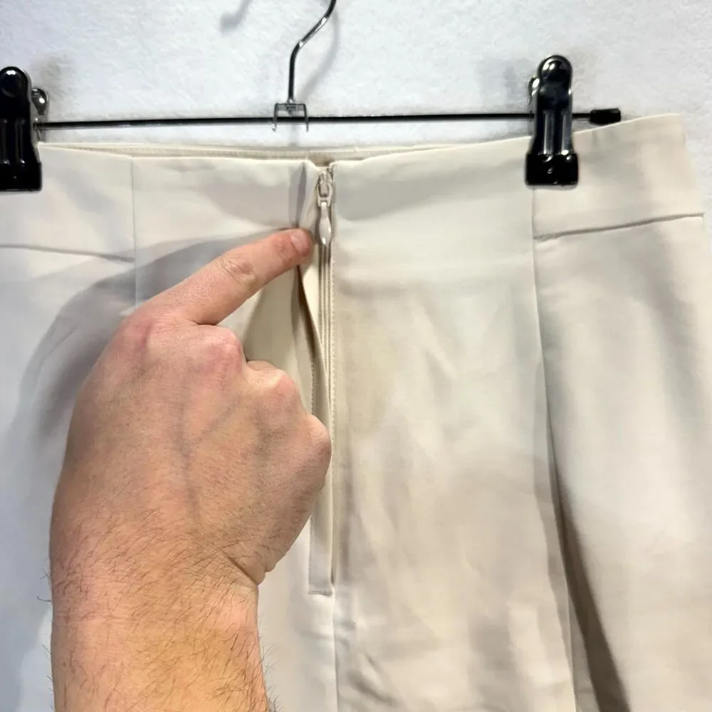 H&M‎ Cream Pencil Skirt Womens Size 8